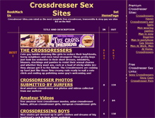 Tablet Screenshot of crossdresser-sites.com